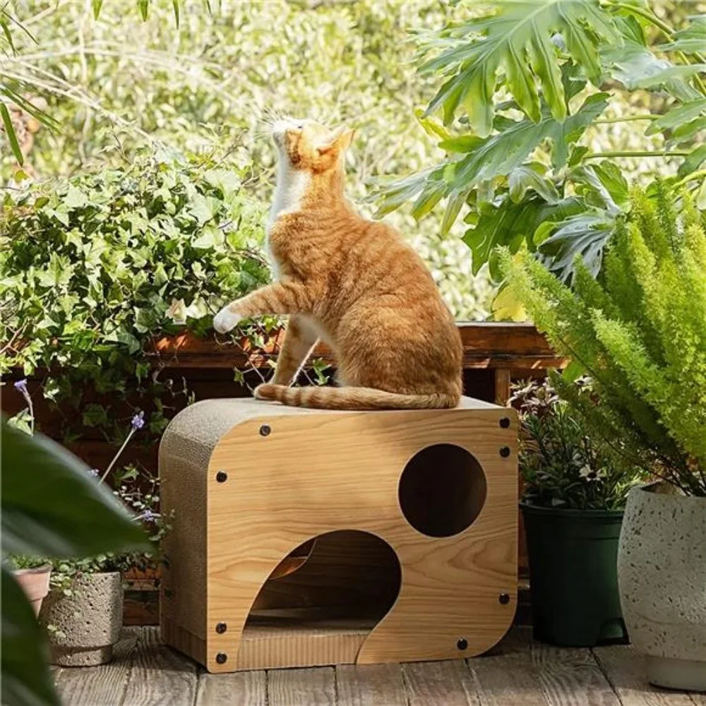 Cat Scratcher Lounge, 17.3 X 9.8 X 13.4 Inches Vertical and Horizontal Cardboard